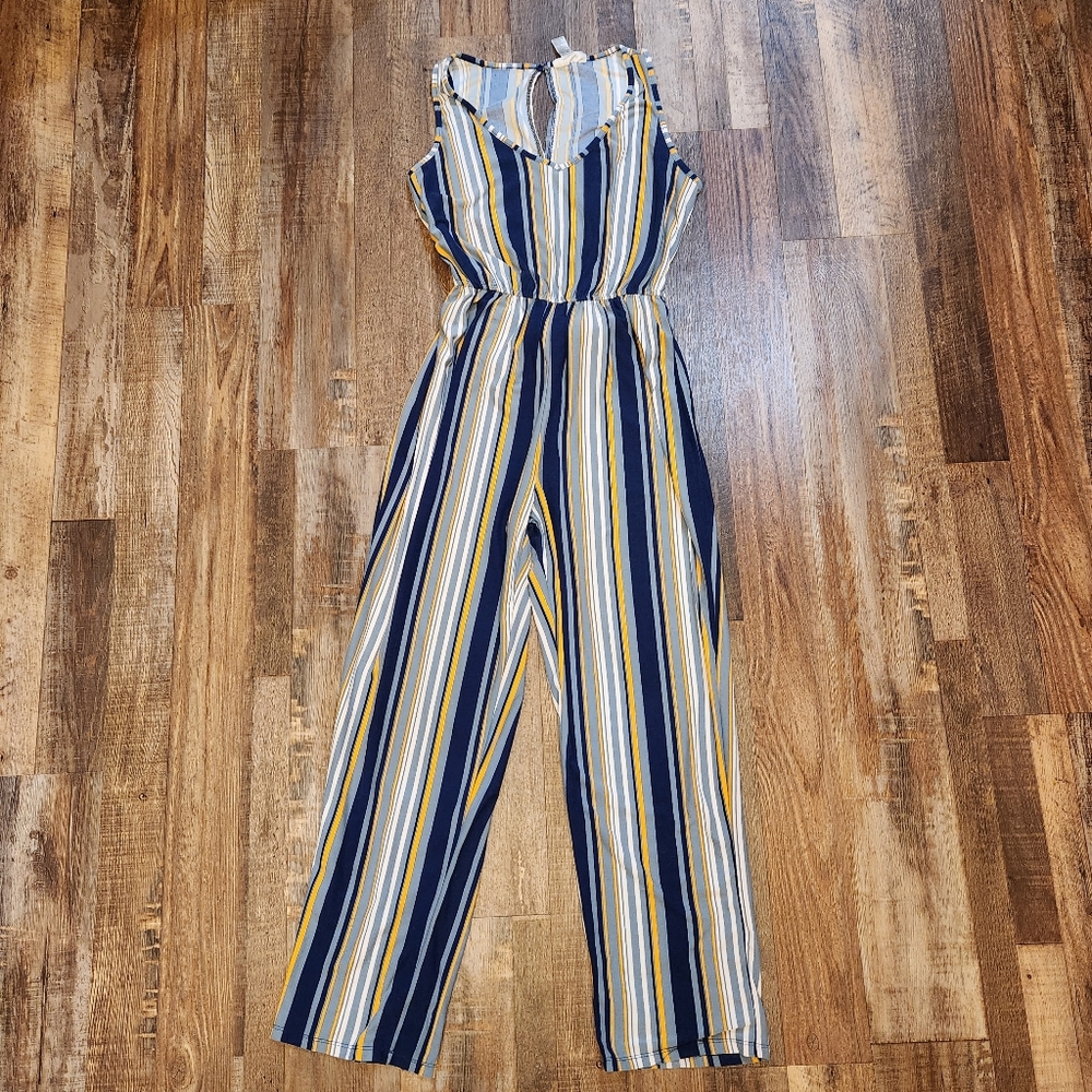 Just Be Striped Jumpsuit